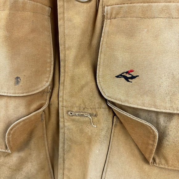 vintage 1950s duck hunting RED HEAD  brown L-xl cotton 44 sportsman BONE DRY‎ - Picture 2 of 14